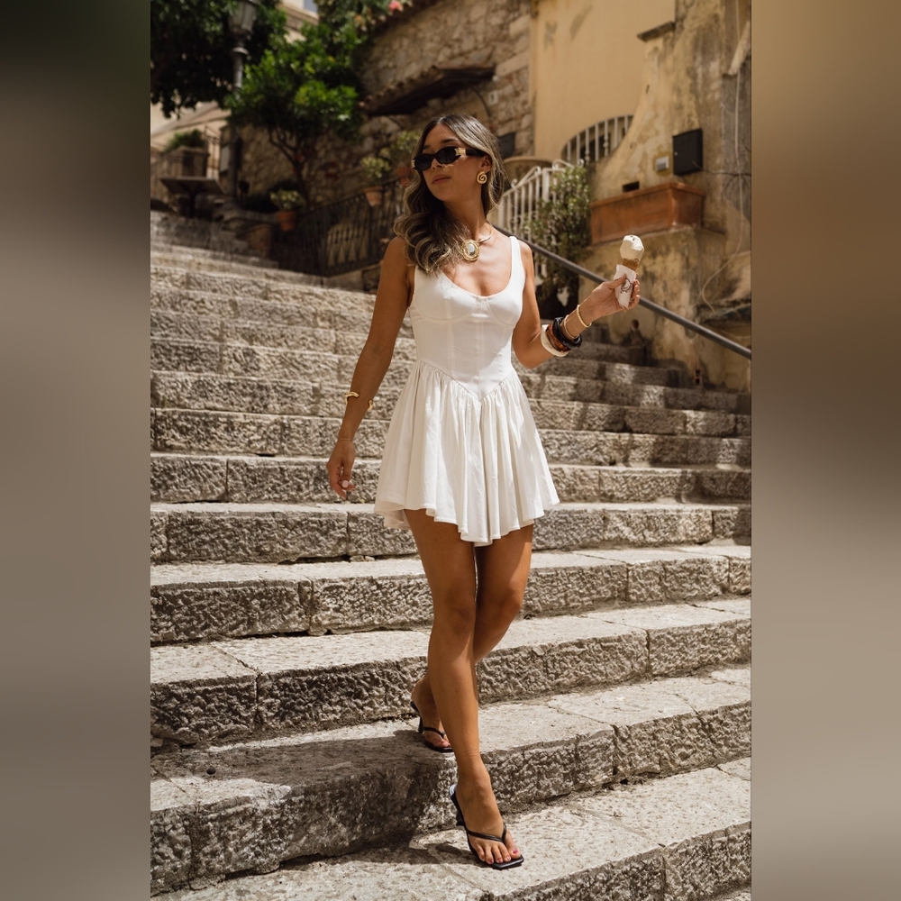 12th Tribe Elegant White Dress